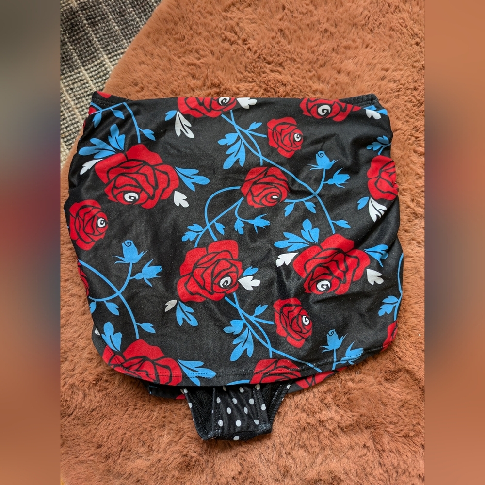 Too Fast Floral High-Waisted Bikini Bottom